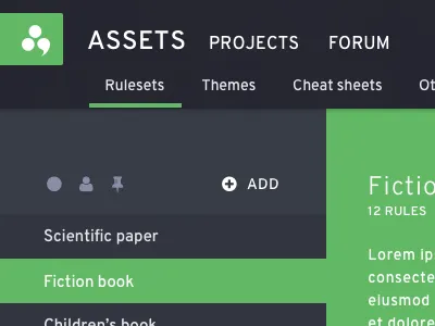 Web App Interface app application header bar tabs ui web