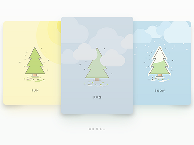 Tree - Episode Two card dusk fog intro screen onboard snow sun sunny tree ui winter