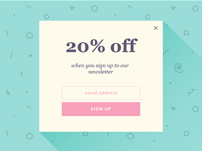 016 Popup Overlay 016 dailyui overlay pop up