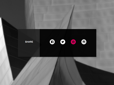 Social Share 010 dailyui design social share ui ux