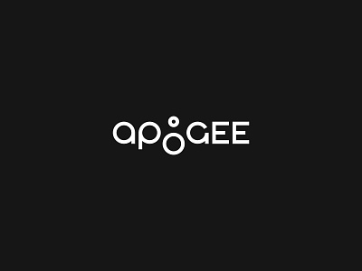 Apogee brand branding geometric logo logotype mark minimal monoline moon simple type typography