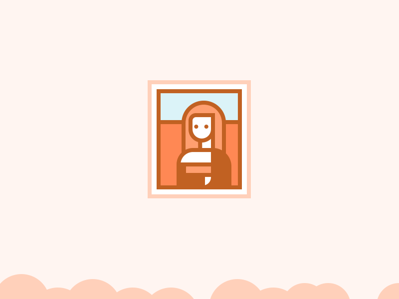 Lisa Selfie illustration iphone lisa mona painting paris portrait selfie stick