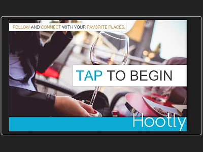 Hootly Mobile App initial comp app application mobile tablet