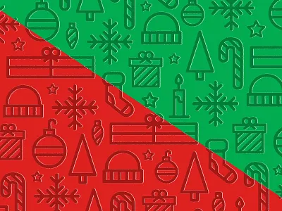 Holiday Pattern christmas green holiday icon pattern icon set icons monoweight pattern red vector
