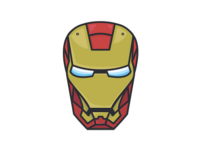 Daily Design 030 - Iron Man Mask Illustration daily design illustration iron man