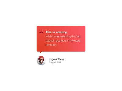 Testimonials 039 39 dailyui principle quote testimonials