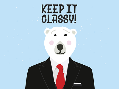 This Christmas, keep It Classy. bear christmas polar bear