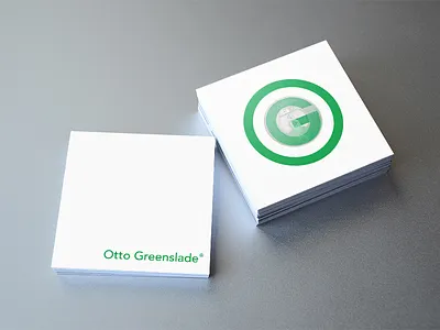 Otto Greenslade Business Card 01 branding business card graphic design graphics identity lettering logo logotype minimal nfc typography