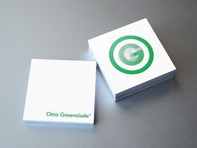 Otto Greenslade Business Card 01 branding business card graphic design graphics identity lettering logo logotype minimal nfc typography