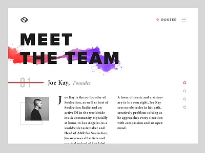 Soulection Website colour design flat harvey lorimer soulection ui web