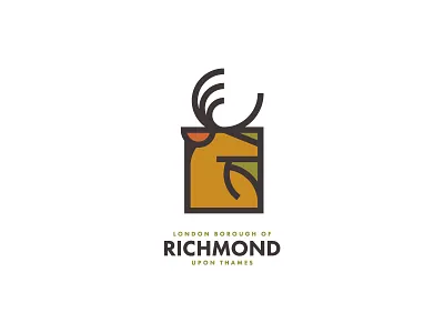 Rebranding London | Richmond branding deer geometry icon identity illustration logo logotype london minimal park stag