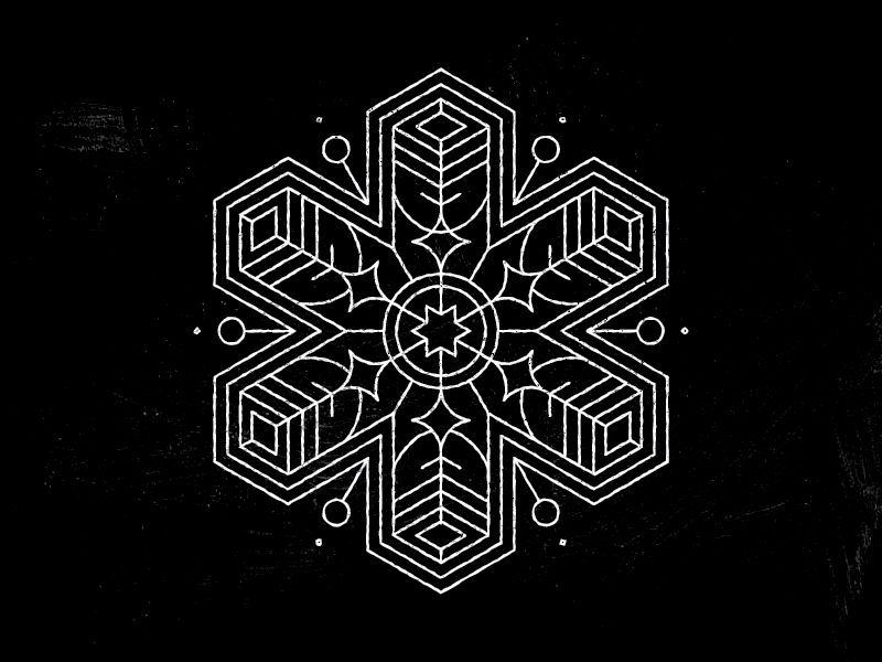 Sneauflayks christmas geometry happy holidays holiday mandala monoline precipitation snow snowflake