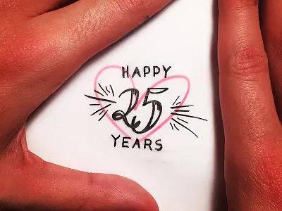 25 Years 25 anniversary celebration type