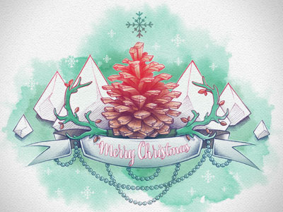 Merry Christmas! christmas drawings hand drawing illustration sketch