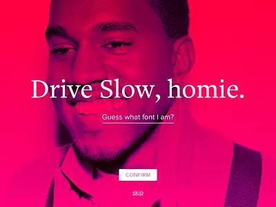 Shot 061 - What The Font clean font interface minimal music serif typeface typography ui upload user