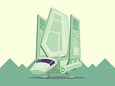 Imperial Shuttle illustration imperial shuttle movies pop culture sci fi star wars vector