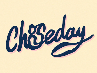 Chooseday blue handwritten marker texta tuesday type typography