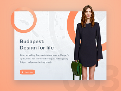 Day 63 - Fashion Header 100 day challenge budapest challenge dailyui design fashion nanushka ui user interface ux