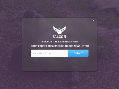 Daily Ui: Day 16 - PopUp/Overlay 016 dailyui form newsletter overlay pop up ui