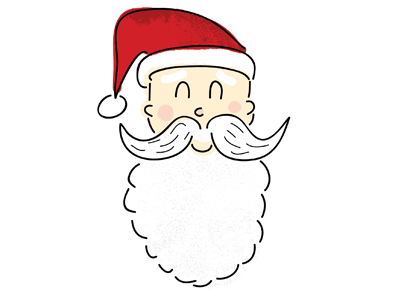 Santa study christmas editorial holidays illustration santa winter