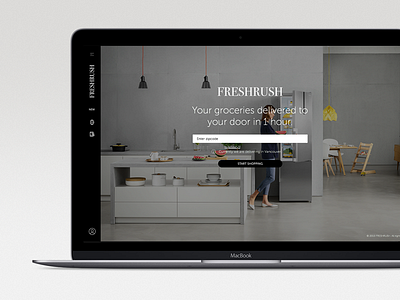 Freshrush Website delivery grocery prototype website