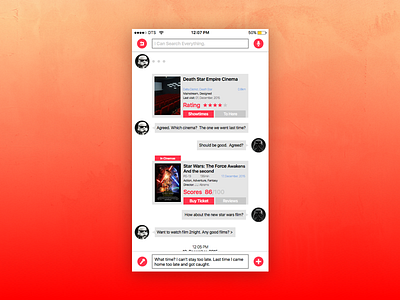 Direct Messaging - DailyUI#013 013 challenge dailyui day direct ios iphone messaging social ui ux