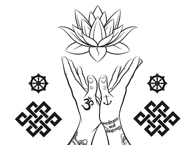 Southsea Sangha design illustration illustrator vector art