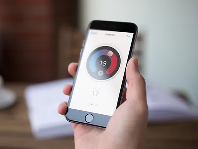 dailyUI #021 - Home Monitoring Dashboard 021 climate control daily dailyui dashboard design home monitoring temperature ui ux