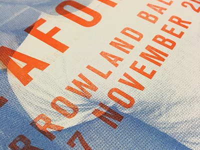 The LaFontaines Barrowland Ballroom Risograph Print barrowland ballroom blue detail glasgow irn bru orange print risograph risoprint scotland texture the lafontaines