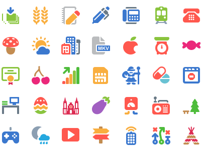 100 Free Cosmo Color Vector Icons andorid design free freebies graphic icon icons ios line