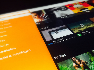 Ziggo TV App ip tv svod ui ux