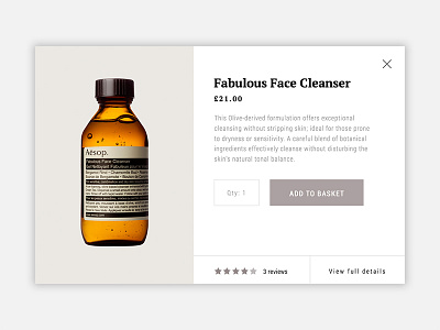 Aesop Quick Buy aesop beauty design ecommerce minimal natural quick buy skincare ui