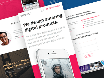 WeBuild Website Sneak Peek mobile responsive sneak peek website