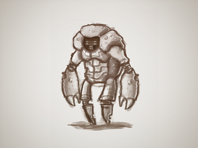 Crab Guy concept crab guy sketch