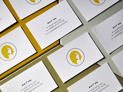 anah•xha˚com ˚ selfpromotion albania anahoxha business cards dots flat design graphic design illustration minimal print print design self promotion