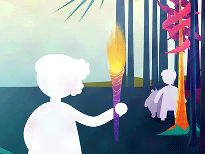 Forest Friends 2d after effects animation motion motion design