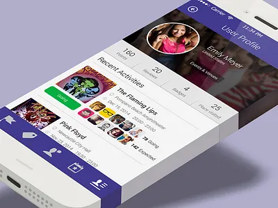 Night Feed events feeds ios app iphone