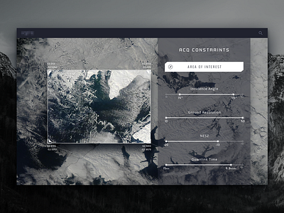 Satellite Dashboard application dashboard design earth funsize imagery satellite space web