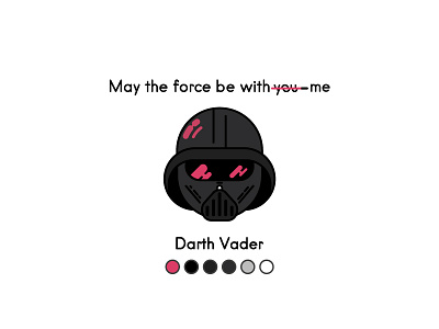 Darth Vader darth flat icon illustration star vader vector wars