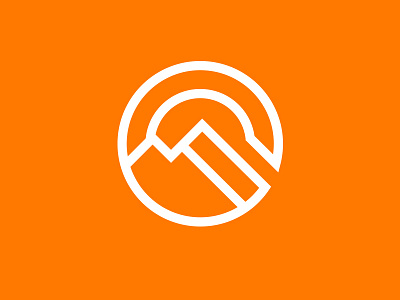 Greenland Outdoors g lines logo mark minimalistic mountain nature symbol