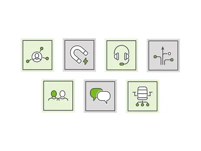 Solutions Icons border branding icons illustration services solutions square