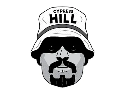 Sen Dog bucket hat face illustration sen dog
