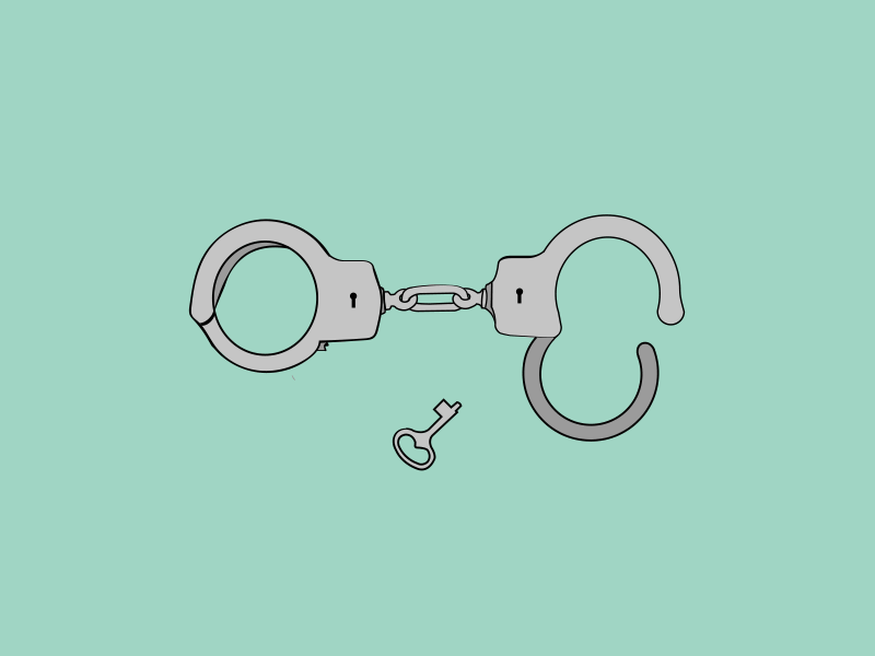 Magic Handcuffs handcuffs houdini illo illustration key magic magician trick unlocked