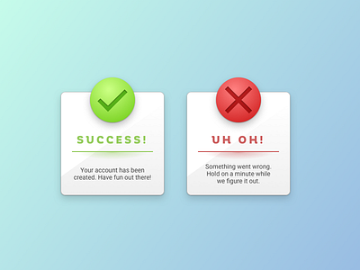 Daily UI: #011 - Flash Message dailyui error flash message message sketch success ui