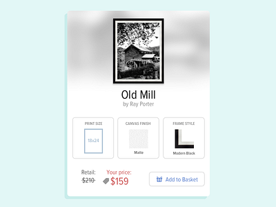 Daily UI #012 - E-Commerce Shop (Single Item) daily ui dailyui ecommerce item