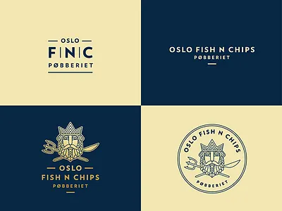 Oslo Pøbberiet branding illustration logo maks poseidon pub restaurant