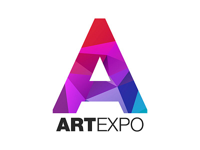 Logo design. Artexpo art expo logotype vector