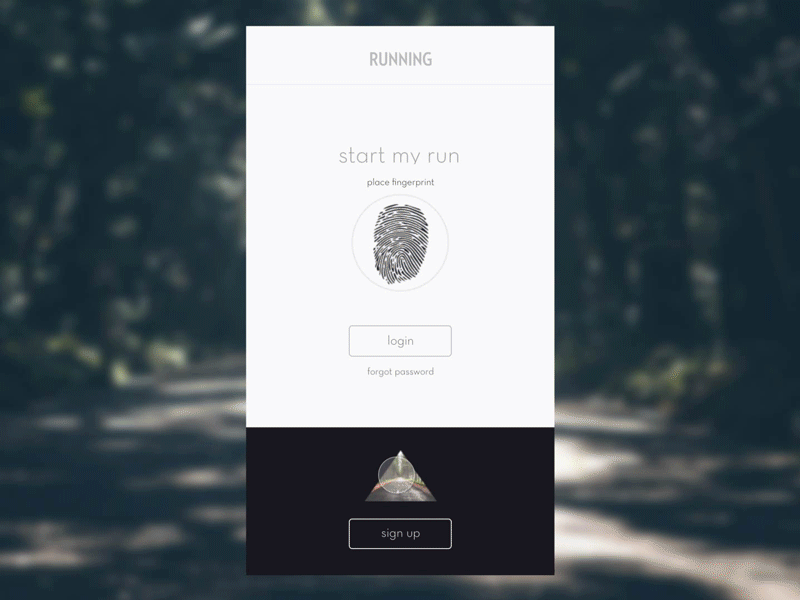 Running App - Sign Up app clean dailyui interaction design sign signup ui up ux