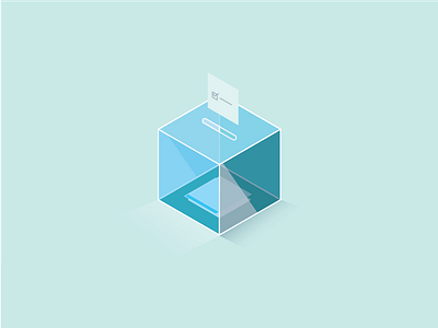 Democracy box box democracy elections flat design graphic design icon transparency ոչ