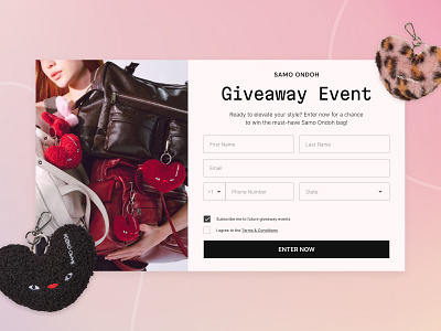 Giveaway Sign Up branding daily dailyui design challenge graphic design illustration logo mobile product design typography ui ux ux design vector website